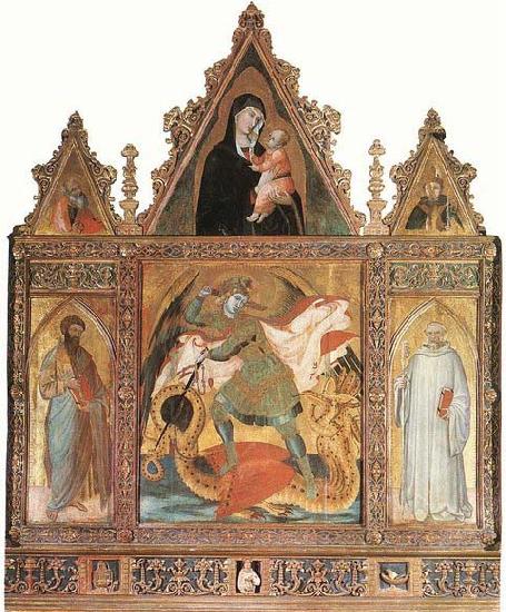 Ambrogio Lorenzetti St Michael Sweden oil painting art